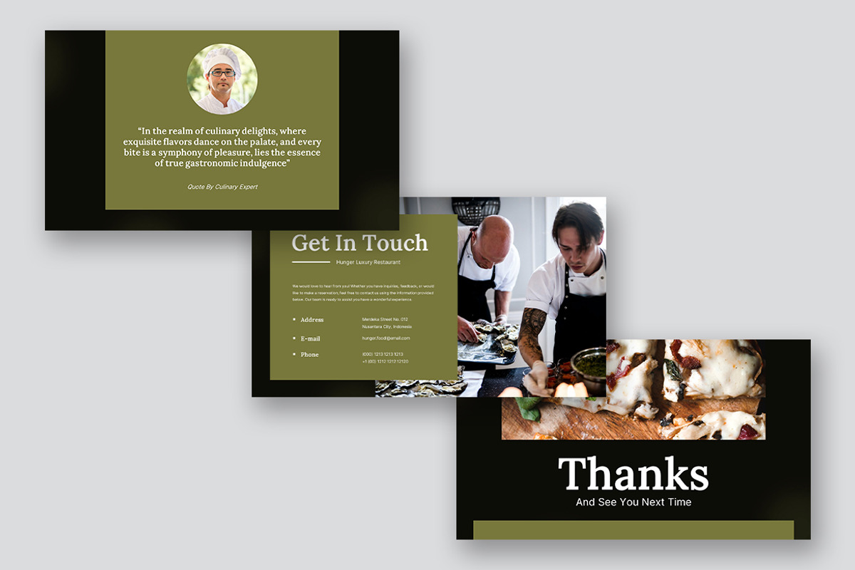 Hunger Luxury Restaurant Powerpoint, a Presentation Template by kerismaker (Photo 7 of 10)