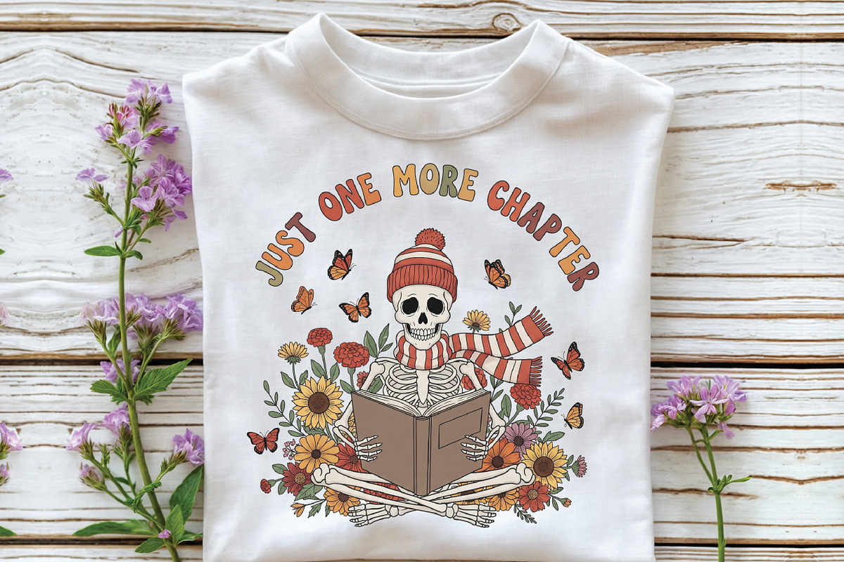 Just One More Chapter Skeleton Fall, an Illustration by CraftArtStudio (Photo 2 of 4)