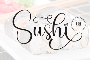 Sushi Script Font