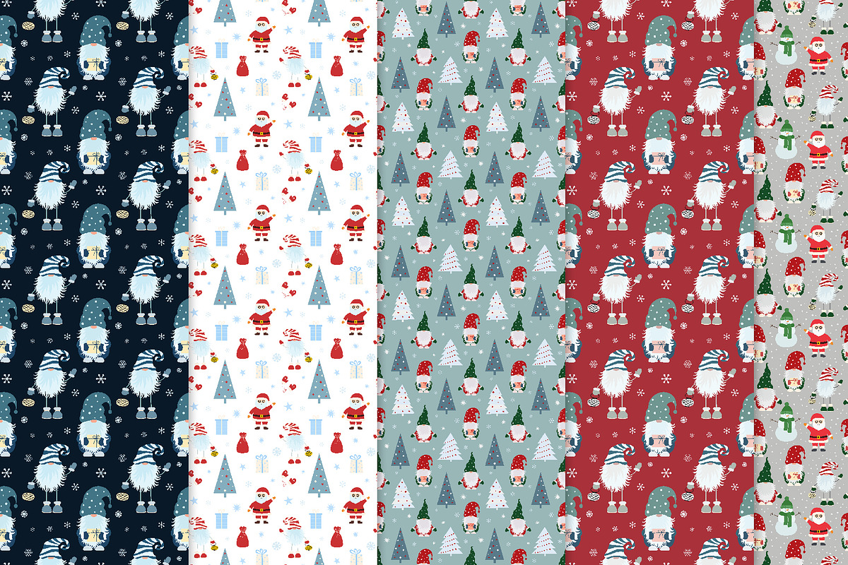 Christmas elements and patterns, a Decorative Illustration by Nataliia Pyzhova (Photo 5 of 6)