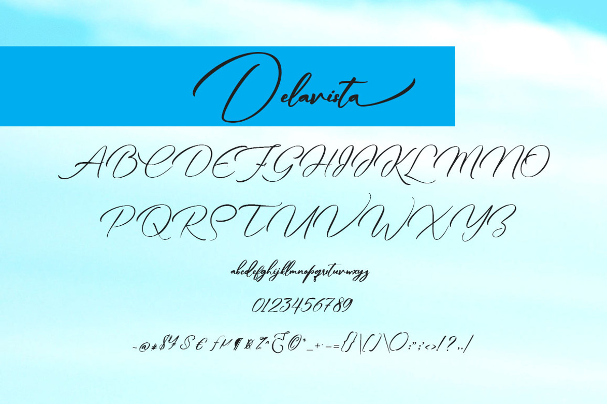 Delavista, a Script Font by Gatype (Photo 7 of 8)