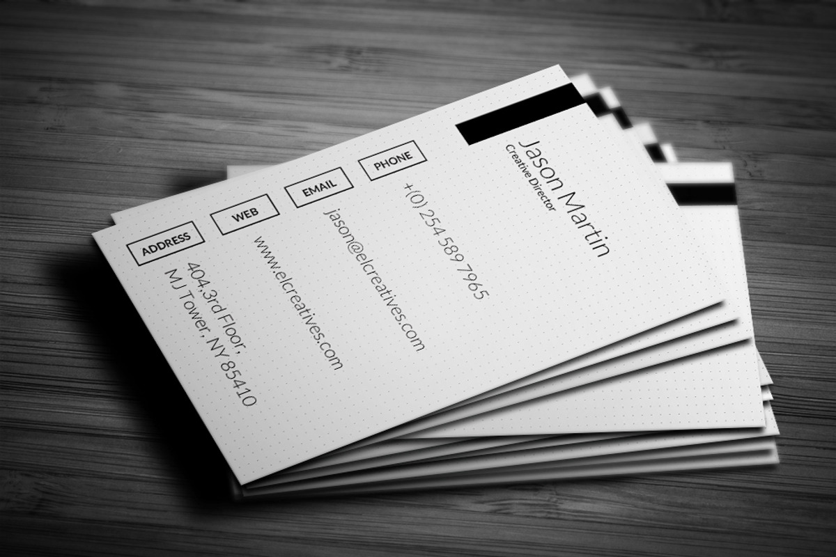 Minimal Business Card, a Business Card Template by bouncy (Photo 1 of 4)
