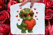 Valentine's Day T-Rex Png, Dino Love, a Graphic by Libby Wishes (Thumbnail 7 of 8)