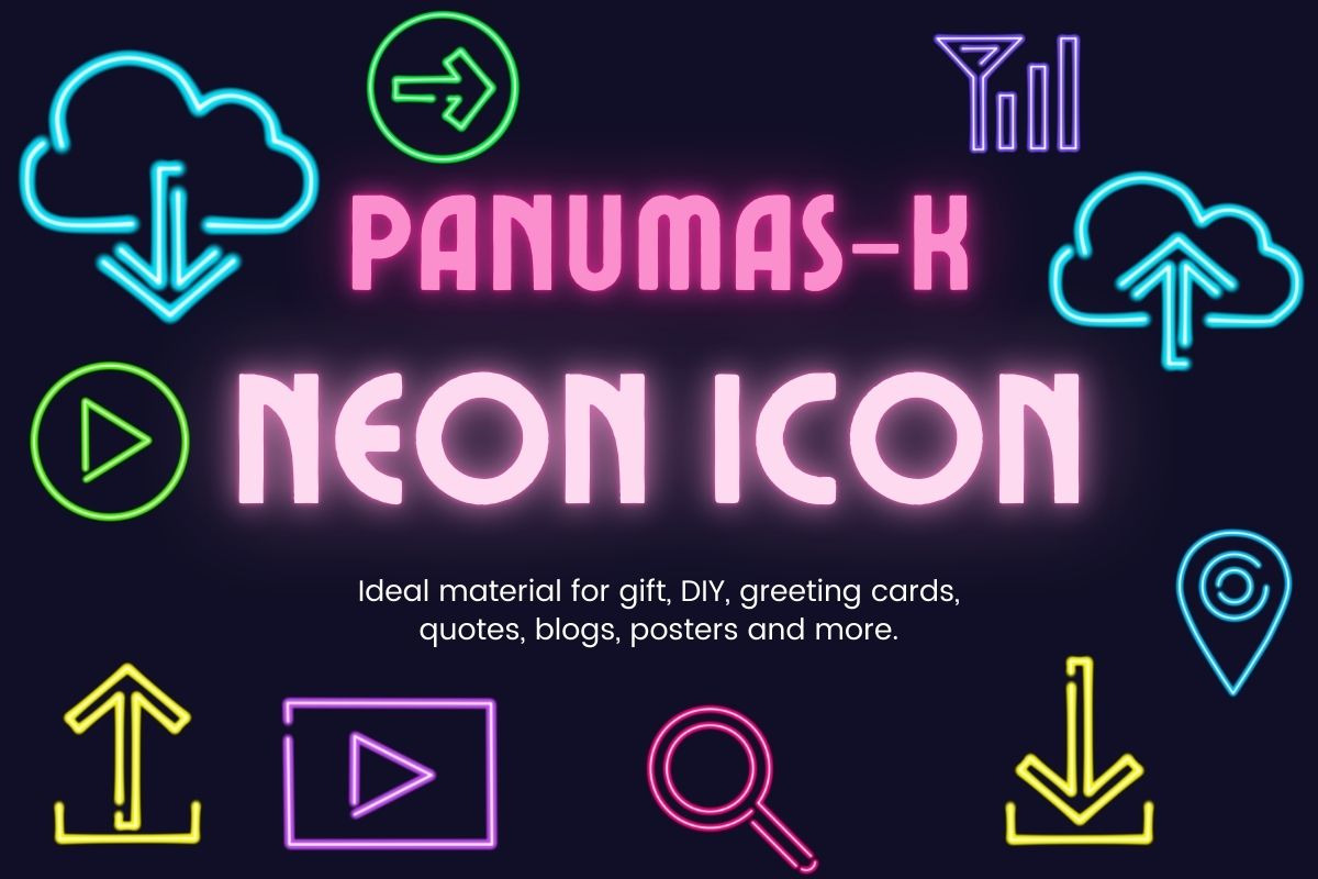 Neon Icon Graphic, a Graphic by PKshop (Photo 2 of 3)