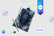 Christmas Wedding Invitation Flyer, a Flyer Template by Aam360 (Thumbnail 3 of 5)