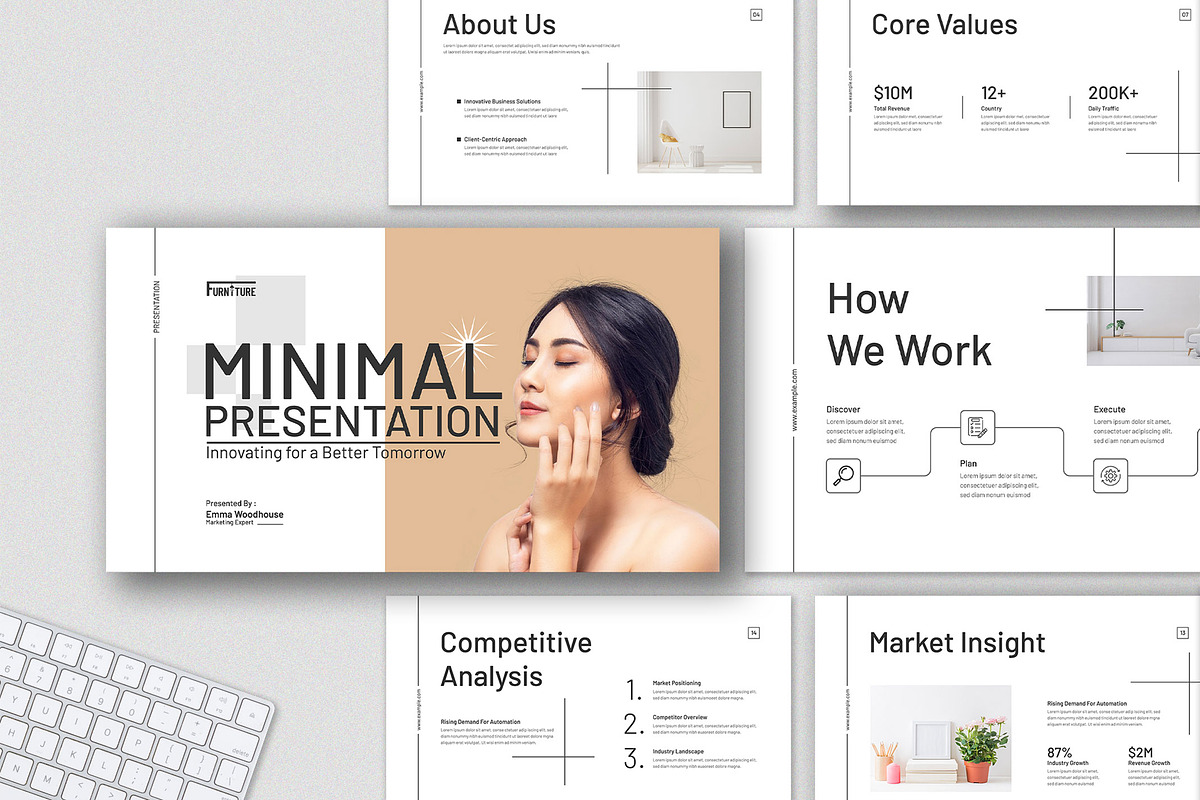 Clean And Minimal Presentation, a Presentation Template by Mighty-Slide (Photo 1 of 6)