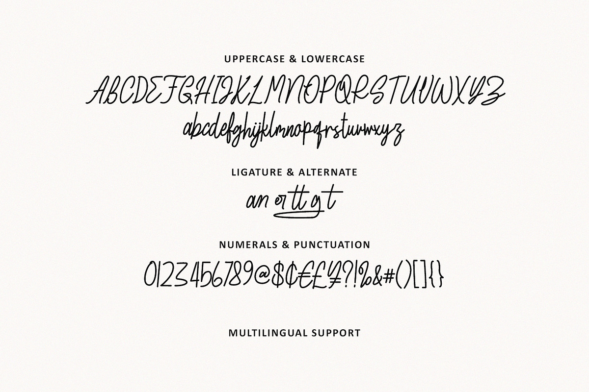 Kertang Elegant Monoline Signature, a Script Font by Maulana Creative (Photo 5 of 7)