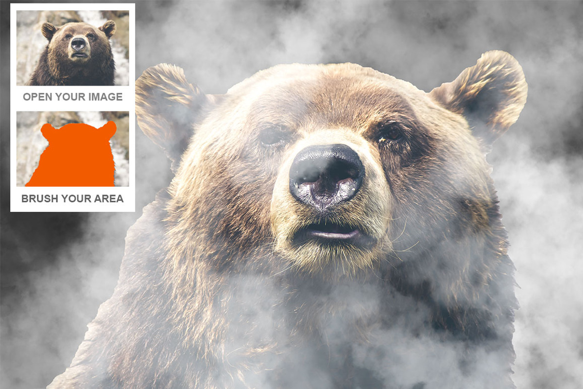 Smoke Photoshop Action preview 7