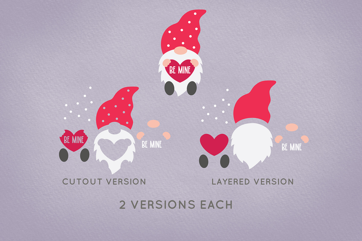 Valentine's Day Gnome vector svg, an Illustration by Peachycottoncandy (Photo 2 of 8)