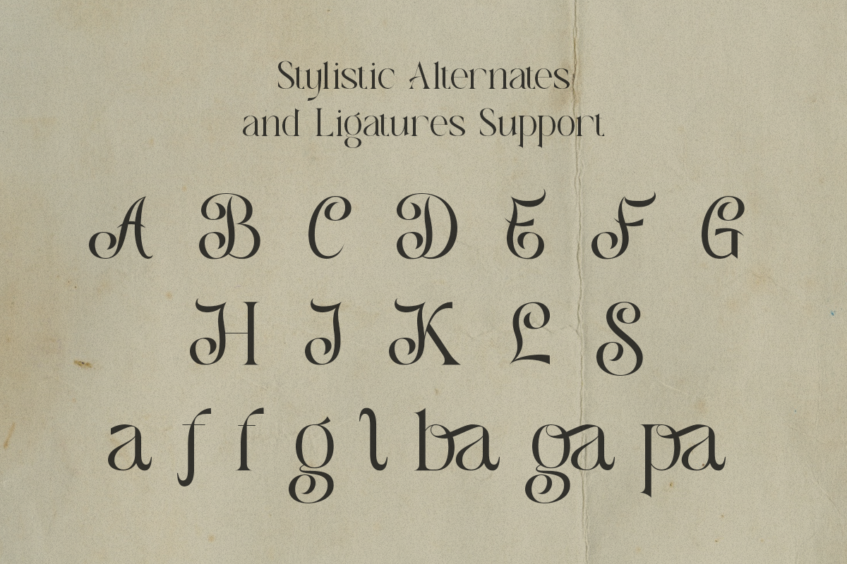 Allegiance - Unique Alternate Font, a Serif Font by Sohel Studio (Photo 10 of 11)