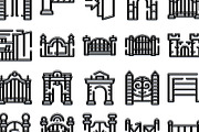 Gate icons set for property and, an Object Graphic by pikepicture (Thumbnail 3 of 3)