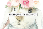 Watercolor Bunnies, an Animal Illustration by Budogoshch (Thumbnail 4 of 4)