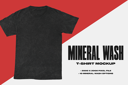 Mineral Wash T-Shirt Mockup