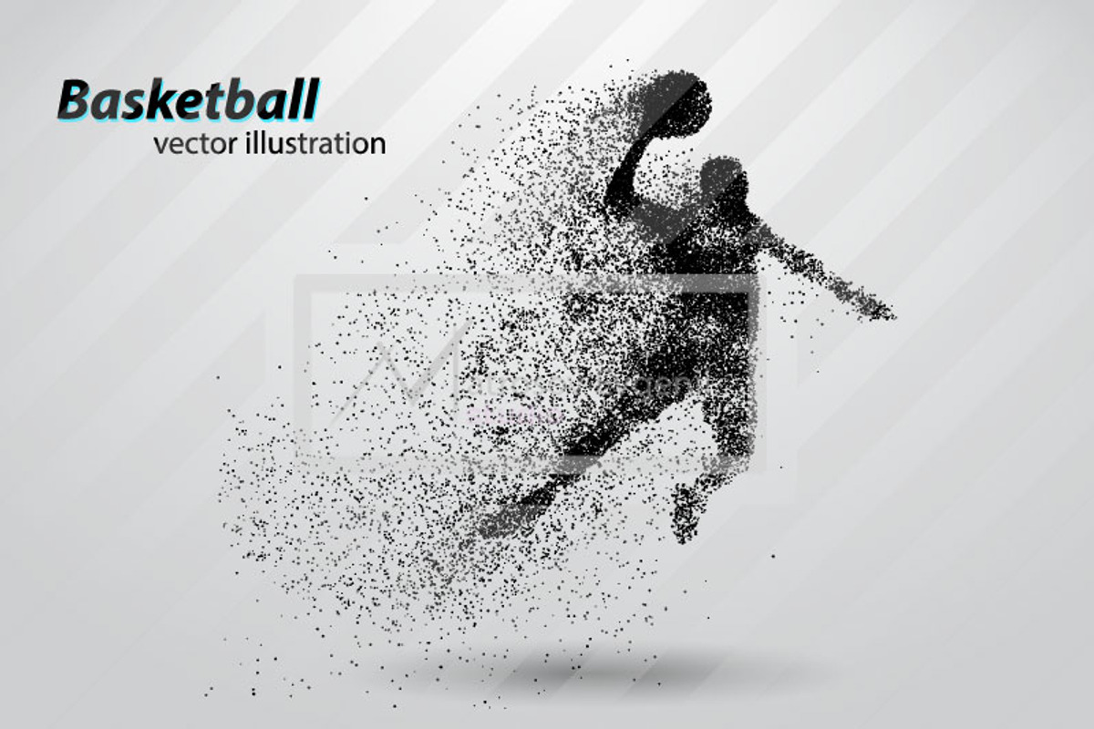 Basketball player NBA from particles, a Person Illustration by Matrosovv (Photo 1 of 2)