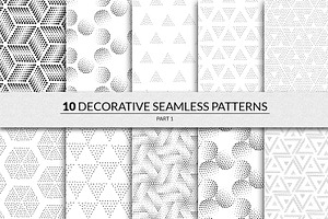 144 Seamless Pointillism Patterns