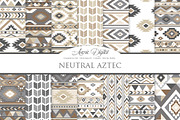 Neutral Aztec Digital Paper, a Pattern Graphic by Avenie Digital (Thumbnail 1 of 4)