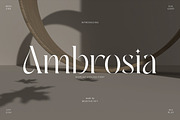 Ambrosia | Modern Serif, a Serif Font by Muntab_Art (Thumbnail 1 of 11)