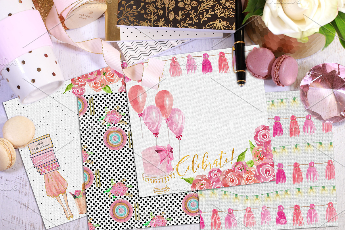 Host With The Most. Digital Paper, a Pattern Graphic by My Creative Atelier (Photo 4 of 4)