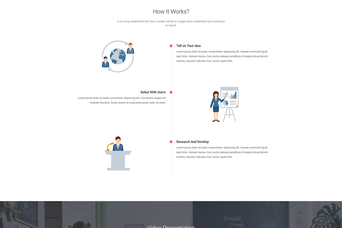 Landsay - WordPress Landing Theme, a WordPress Template by Pichforest Studio (Photo 2 of 5)