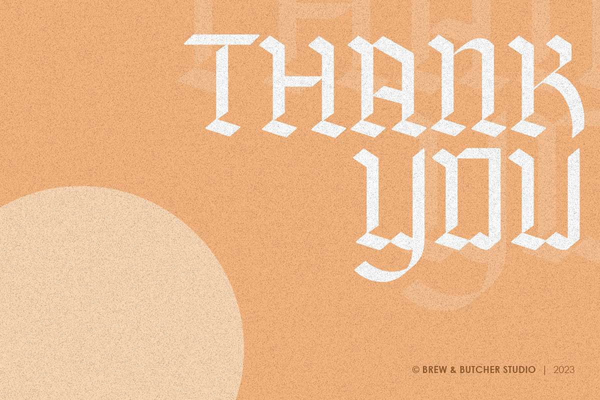 Sanusra | Blackletter, a Blackletter Font by Brew & Butcher Studio (Photo 8 of 8)
