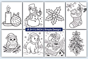 Christmas Coloring Pages for Kids, a Seasonal Illustration by Design Station (Thumbnail 3 of 4)