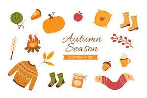 Autumn Season Element Collections