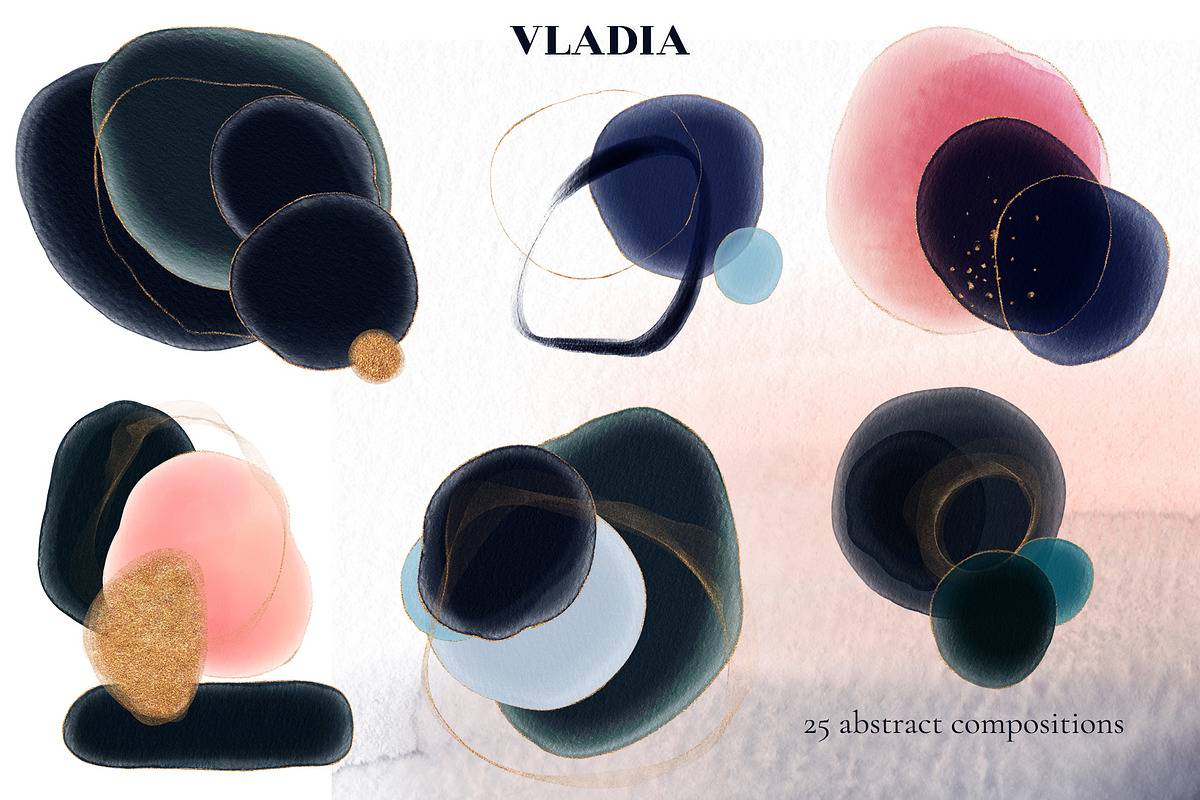 VLADIA watercolor abstract, a Texture Graphic by Salted Galaxy (Photo 4 of 11)