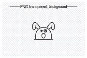 Cute Rabbit Emoticons Illustrations, an Outline Icon by Designfour (Thumbnail 6 of 7)
