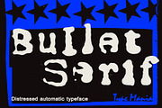 Bullet Serif TM – Grunged Typewriter, a Sans Serif Font by Type Mania (Thumbnail 1 of 10)