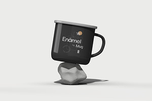 Enamel Mug Mockups, a Product Mockup by fakhroo