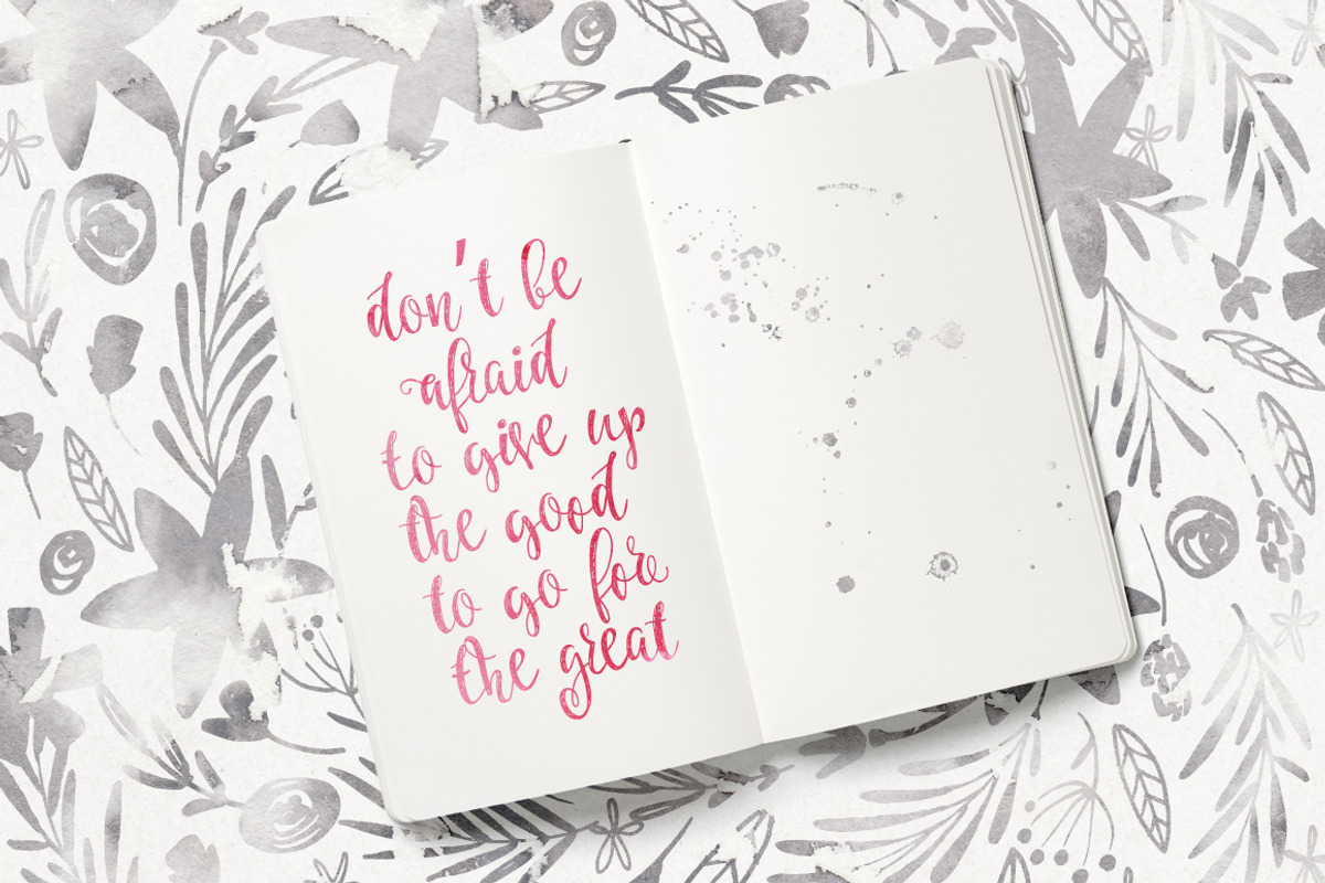 Caricia - handdrawn font, a Script Font by Favete Art (Photo 5 of 8)