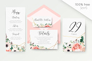 Wedding collection - Luxury pink, an Invitation Template by Alewiena (Thumbnail 2 of 7)