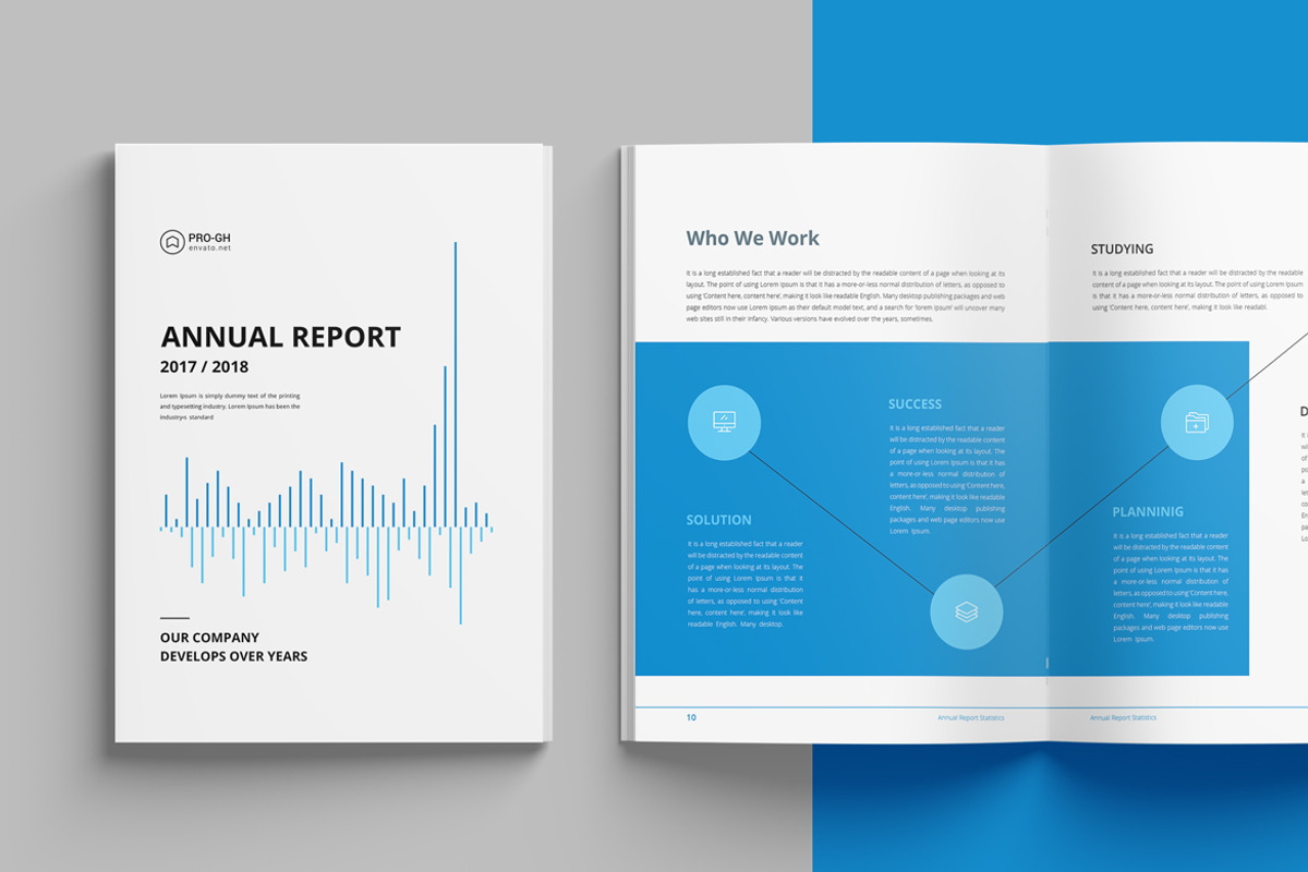 Annual Report 24 Pages, a Brochure Template by Pro-Gh (Photo 2 of 11)