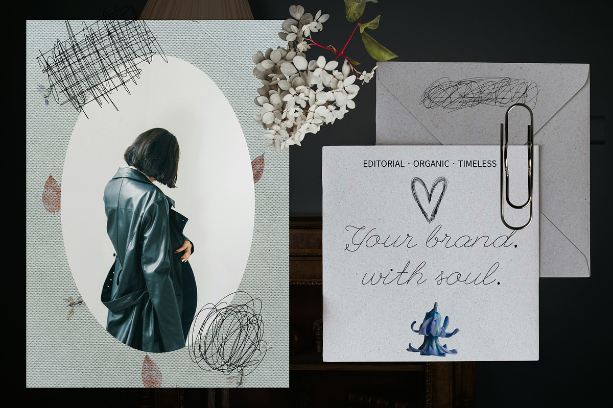 Pen Sketches, Paper Scraps & Frames, an Object Graphic by Anzhelika (Photo 7 of 12)