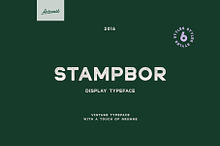 Stampbor Vintage Stamp Font Family
