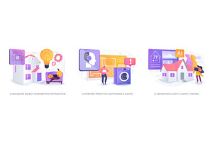 AI for Smart Home Efficiency, a Technology Illustration by Visual Generation