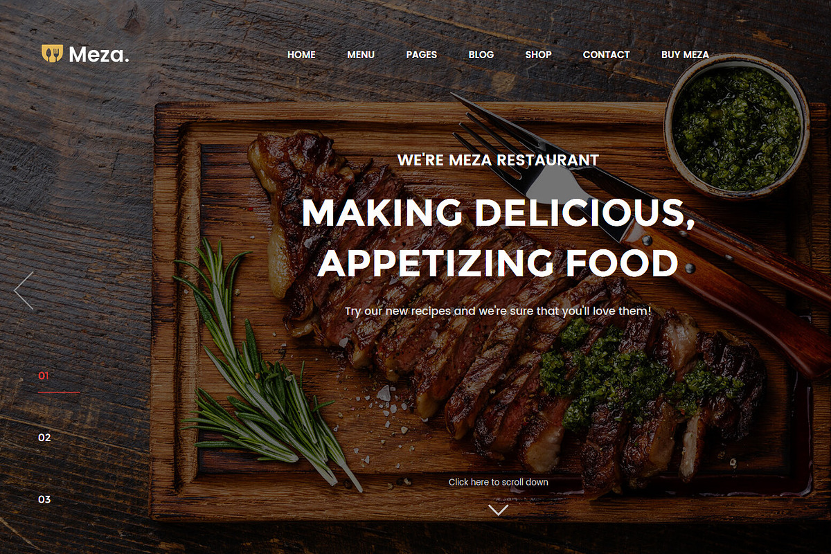 Meza - Restaurant WordPress Theme, a WordPress Template by Organized Themes (Photo 2 of 10)