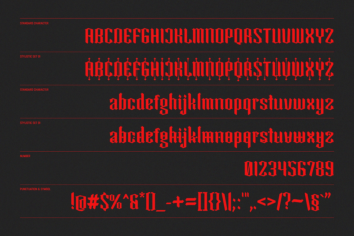 Cagloria - Blackletter Display Font, a Blackletter Font by fuzztype (Photo 3 of 10)