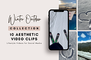 Winter Outdoor: 10 Aesthetic Videos, a Social Media Template by sociallyswanky (Thumbnail 1 of 5)