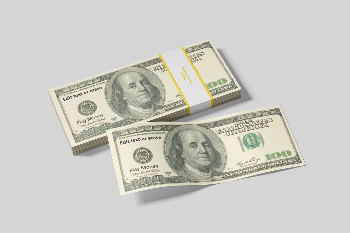 Money Stack Mockup, a Print Template by safrizalstudio (Photo 2 of 4)