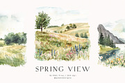 Spring View, a Seasonal Illustration by PeDe Designs (Thumbnail 1 of 10)