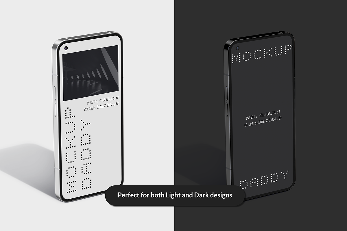 Nothing Phone 1 Mockup, an Android Mockup by Mockupdaddy (Photo 4 of 29)
