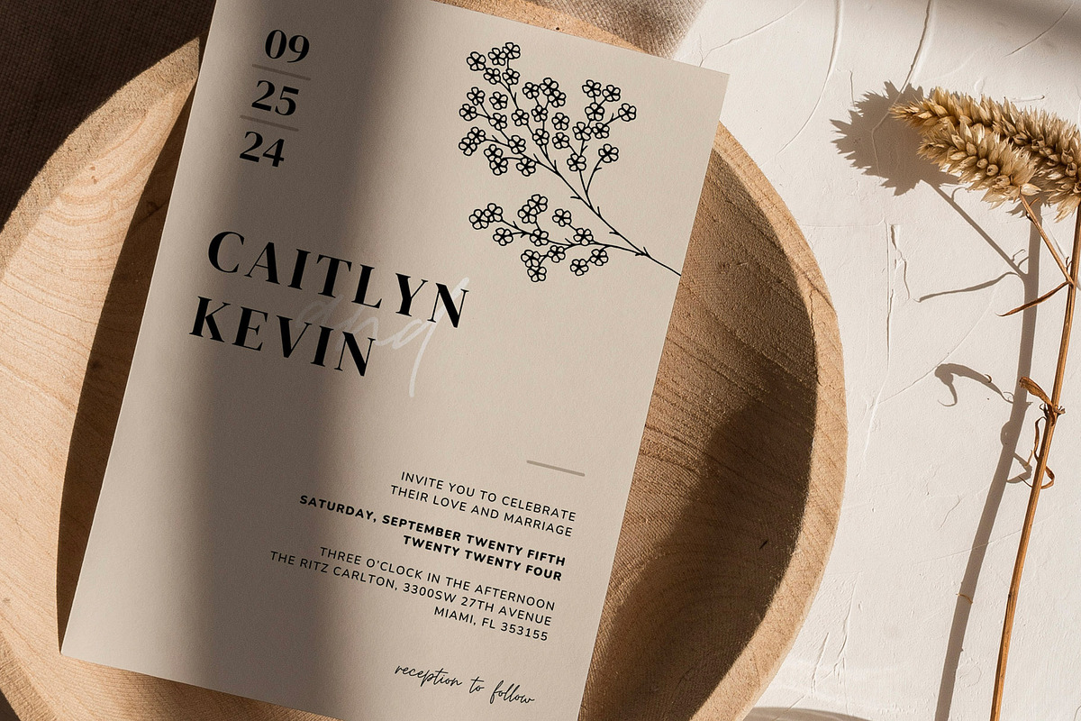 Biege Invitation Canva Template, an Invitation Template by microstd (Photo 2 of 6)