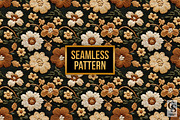 Retro Flower Embroidery Pattern, a Pattern Graphic by Creative Store (Thumbnail 4 of 5)