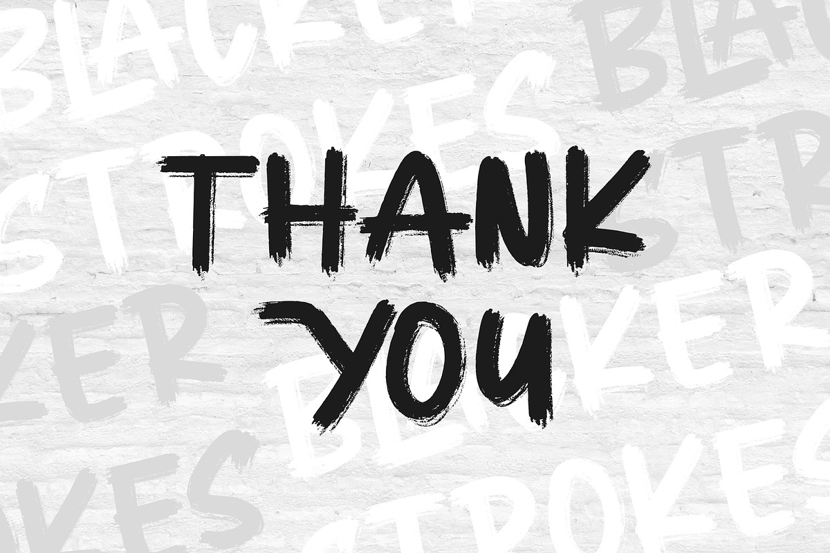 Blacker Strokes, a Handwritten Font by Letterara (Photo 12 of 12)
