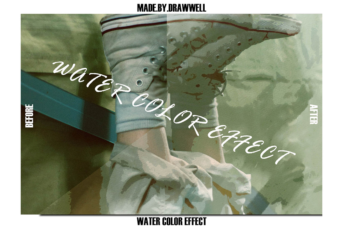 Water color Photo Effect, a Texture Graphic by Drawwell (Photo 5 of 7)