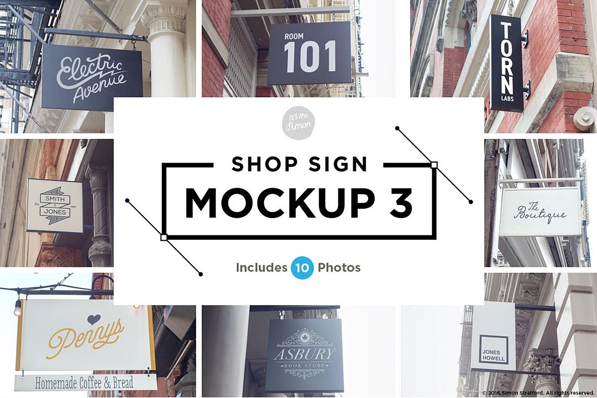 Store sign mockup shop mockups, an Advertising Mockup by Itsmesimon (Photo 1 of 7)