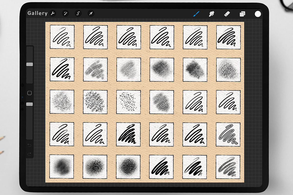 70 Tattoo Brushes for Procreate, a Brushes & More by Disyukov (Photo 9 of 11)