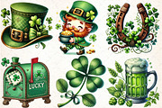 Retro St.Patrick’s Day Clipart Bundl, an Illustration by DreamCafeArt (Thumbnail 2 of 3)