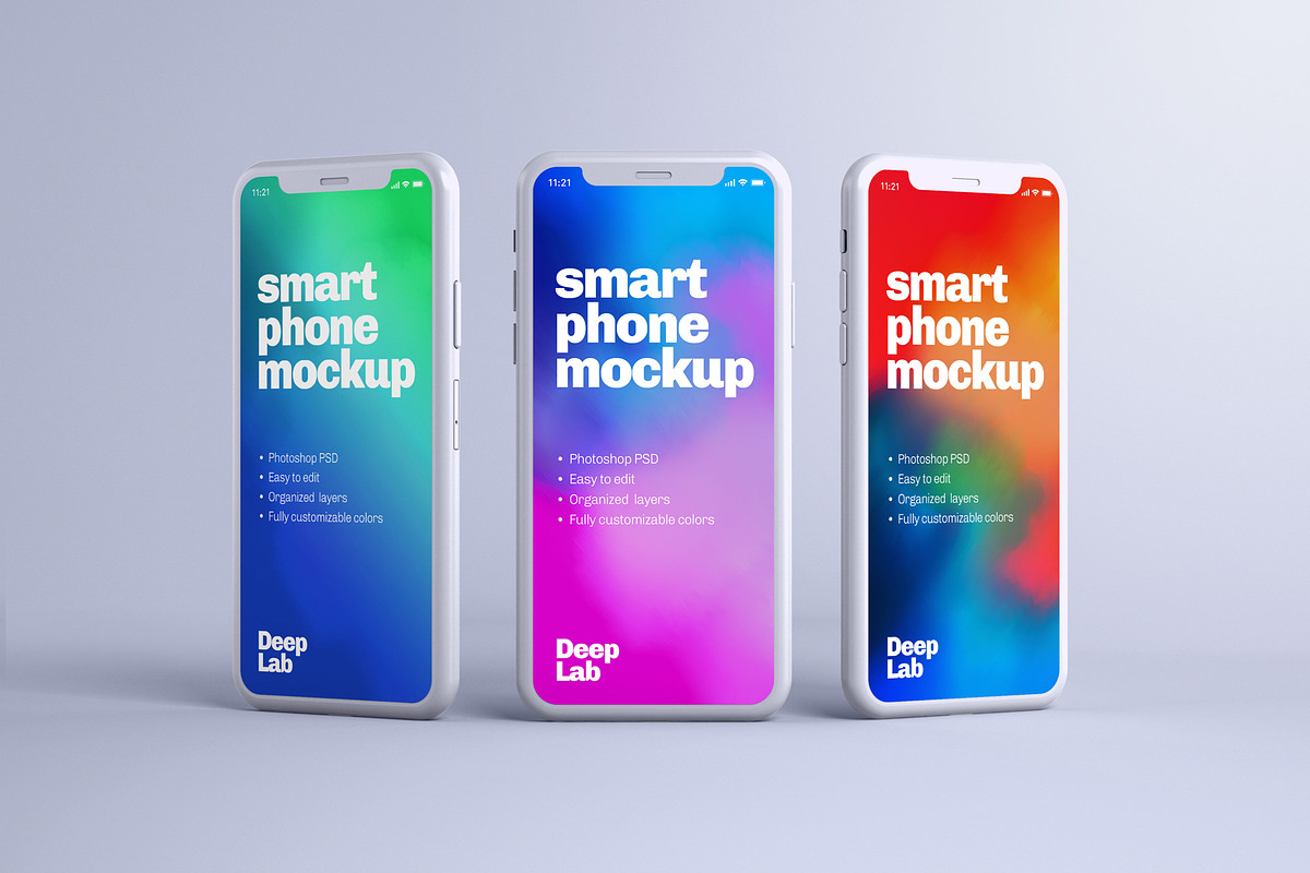 iPhone 11 Pro Clay Mockup Set, an iPhone Mockup by Deeplab (Photo 7 of 25)